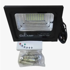 Reflector solar 50W LED con panel y batería IP67